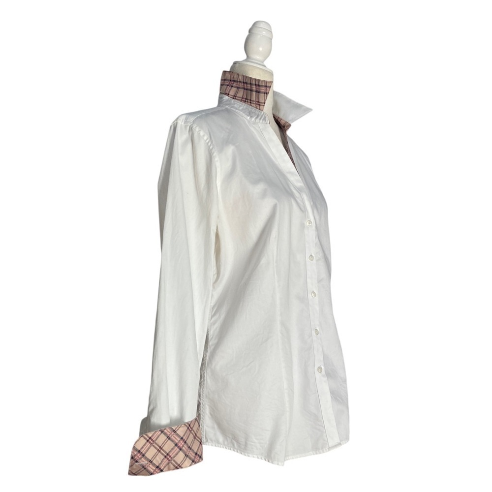 Brooks Brothers Thom Browne Black Fleece Button-Down Shirt Pink Plaid Detailing - Picture 3 of 11
